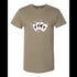 BELLA CANVAS MEN'S LONG BODY URBAN TEE 3006 Cartoon Playing Cards A Decal